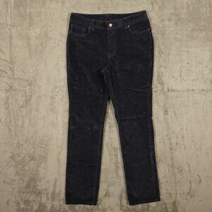 LL Bean BeanFlex Five-Pocket Corduroy Pants Mid-Rise Straight-Leg women's 8 tall